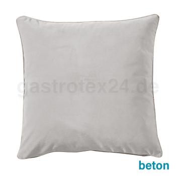 Dekokissen  Melva Velour Farbe beton